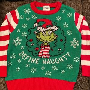 The grinch Christmas sweater size 5t